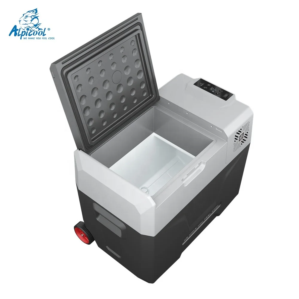 Alpicool Portable Compressor Car Fridge Freezer with Handle and Wheel CX Series 50L
