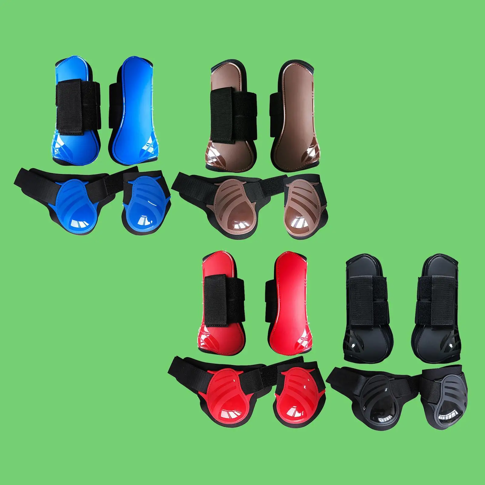 Horse Tendon Fetlock Boots (Set Of 4)Horse Jumping Leg Protection for Riding Horse Tendon Fetlock Boots (Set Of 4)Horse Jumping Leg Protection for Riding