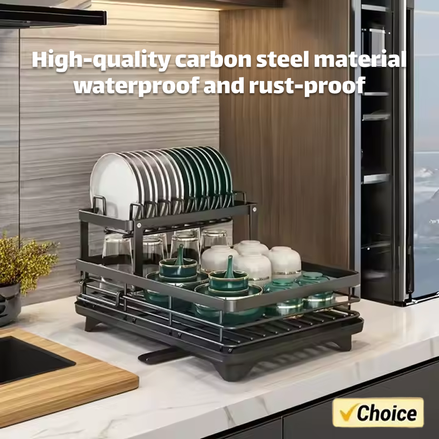 2025 Dish Drying Rack Kitchen Adjustable Stainless Steel Cutting Board Organizer Dish Bowl Drainer Storage Rack Kitchen Utensils