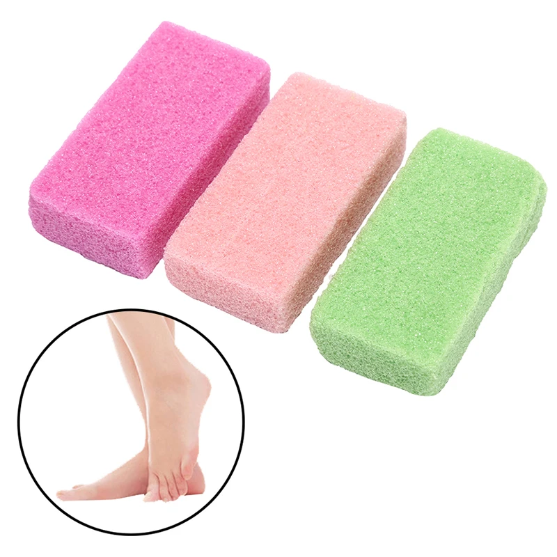 

Exfoliate Feet Pedicure Handle Pumice Stone Scraper Foot File Dead Hard Rough Dry Skin Scrub Callus Remover Manual Cracked Heels