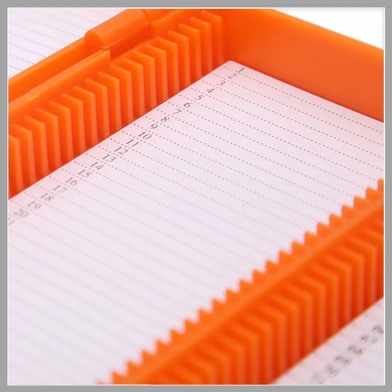 Bio Slice Box Microscope Slide Storage Box Biological Pathology Plastic Slice Cassette up to 100 Slides ABS Solide Holder 2 PCS