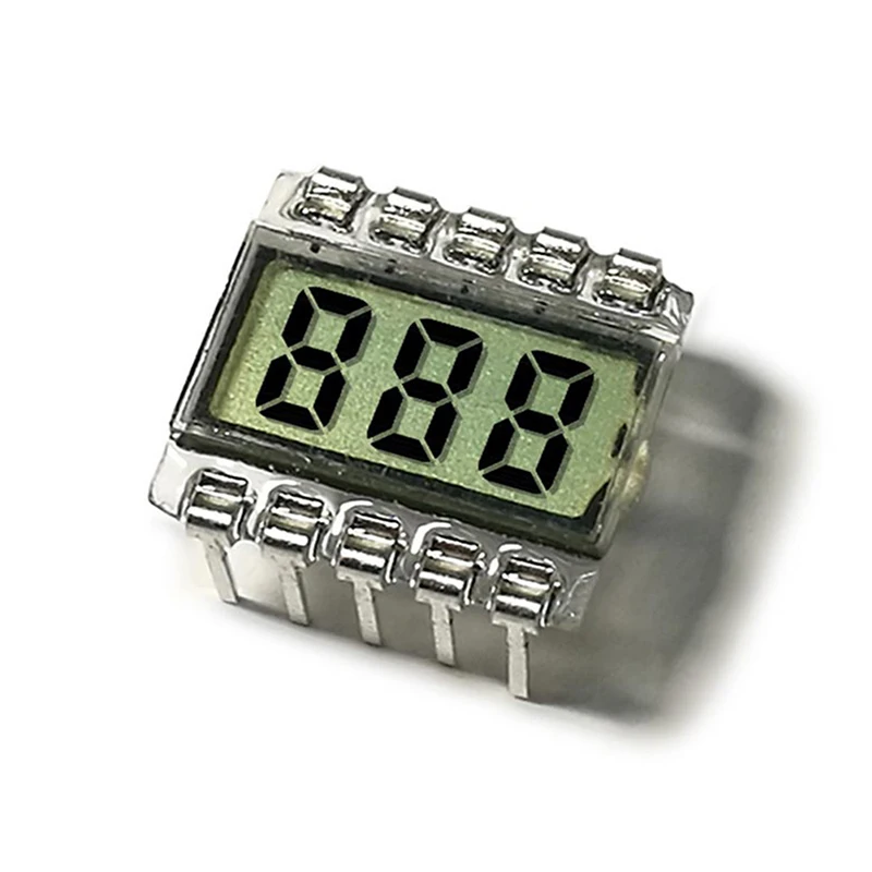 5PCS 10PIN TN Positive 3-Digits Segment LCD Panel 3.0V Digital Tube Display LCD Segment Code Screen Small Instrument Display lcd panel display