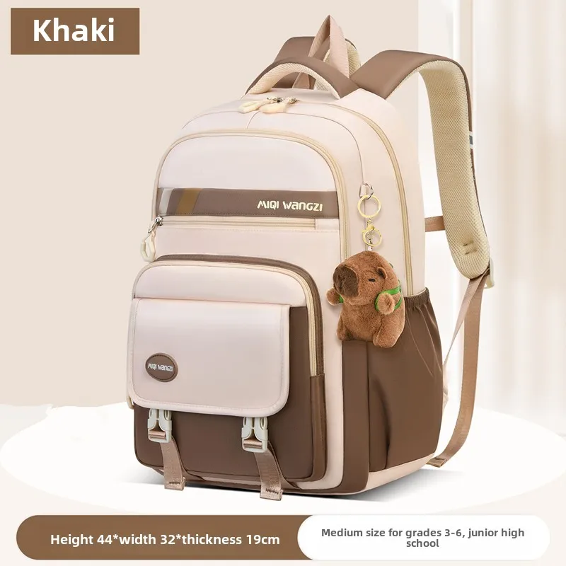 Kids School Backpack With Cartoon Pendant For Kids Teenager Kawaii Schoolbag Girls Children Orthopedics Waterproof Backpacks 1