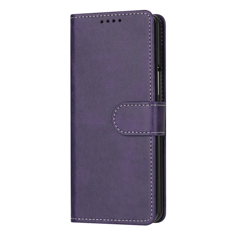 Solid Color Flip Wallet Phone Case – Leather Etui Cover
