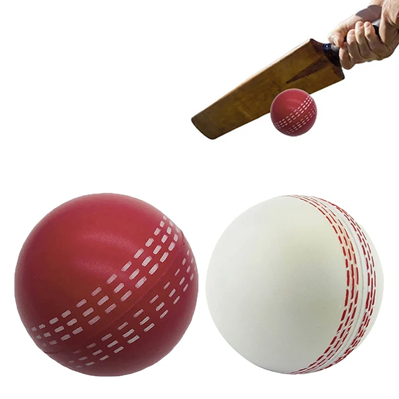 

6.3CM Bounce Durable Playing Training Practice Attractive Traditional Seams All Age Players Cricket Ball Funny Soft PU