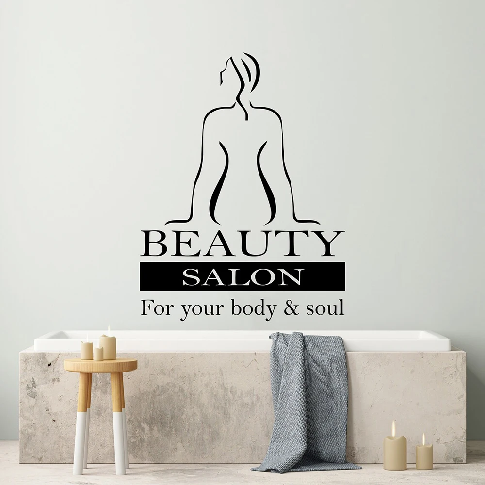 

Виниловая наклейка на стену для спа салона красоты