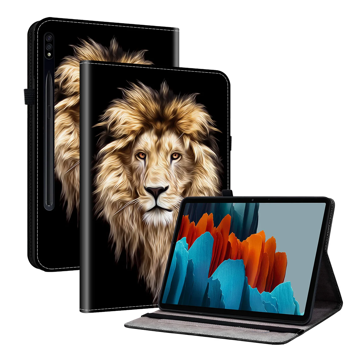 Premium Leather Tablet Cover - 12.4 Inch