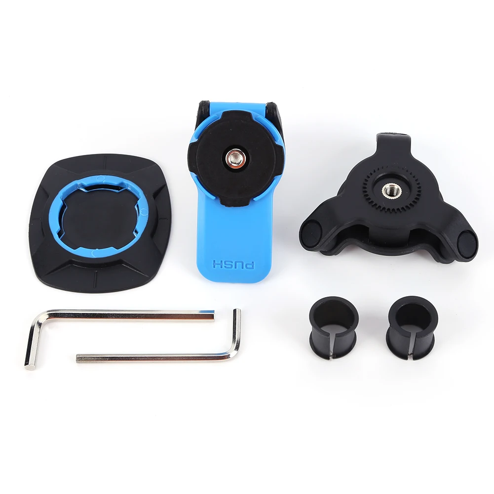Universal Motorcycle Phone Holder - 360 Rotatable Bike Bracket with Quick Release