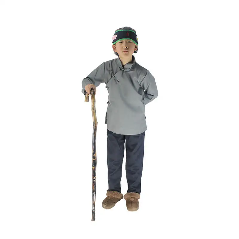 Wooden Performance Granny Cane Walking Stick Children Adult Party Cosplay Props