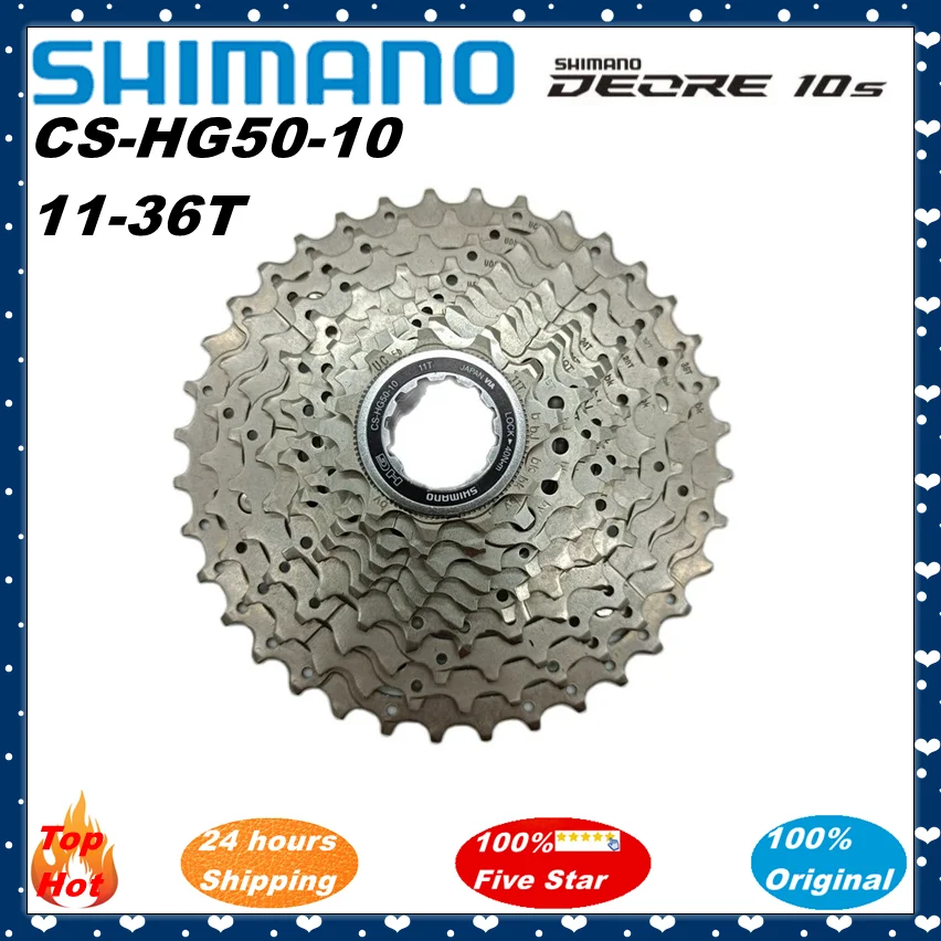 Cassetta Pignoni Shimano HG50 8 Velocità - 11-30T - HyperGlide - Acciaio Nichelato - Per Bici Da Strada E Mountain Bike