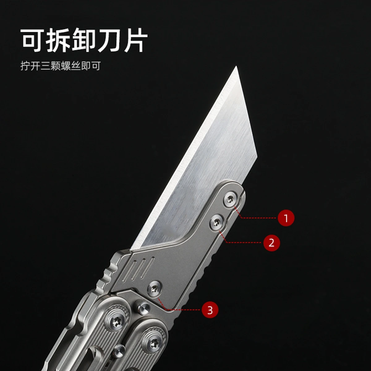 EDC Titanium Alloy Comb EDC Super Light Titanium Comb Portable EDC Outdoor Small Accessories Tools