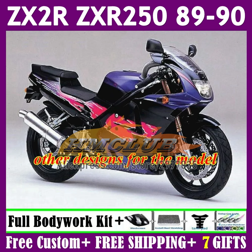 OEM Fairing For KAWASAKI NINJA ZXR250 ZXR 250 ZX-2R 62No.76 glossy