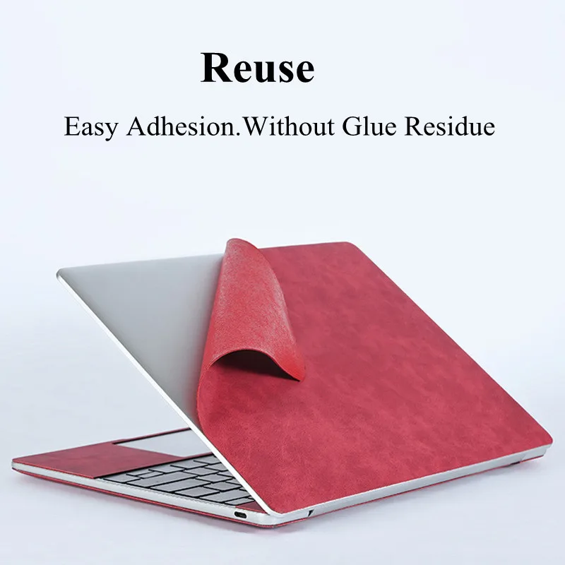 Vinyl Film Sticker PU Sticker Kits Support For Apple Macbook A2941 13 Air Pro 13.3 A2337 2338 13.6 14 15.6inch Laptop Skin Protector Front Back Set