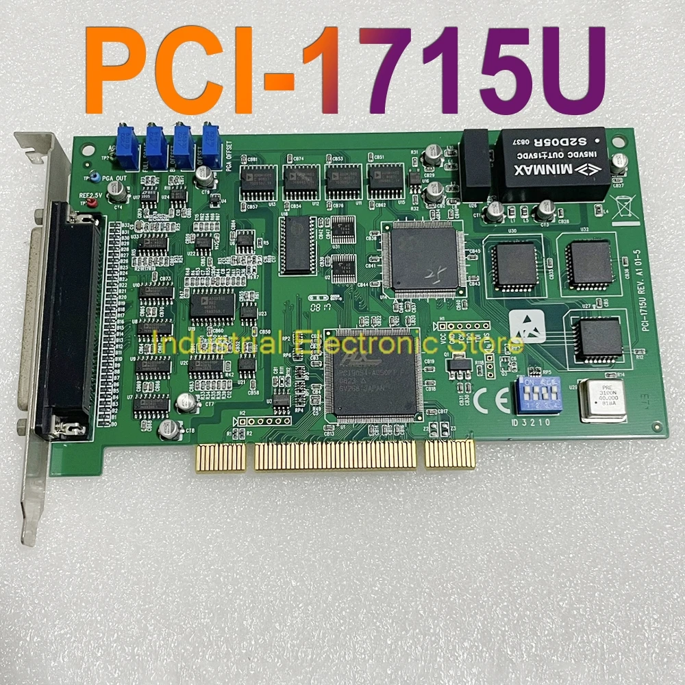 

For Advantech Captur Card 500K 12 Bit 32-Channel Isolated Analog Input Card PCI-1715U