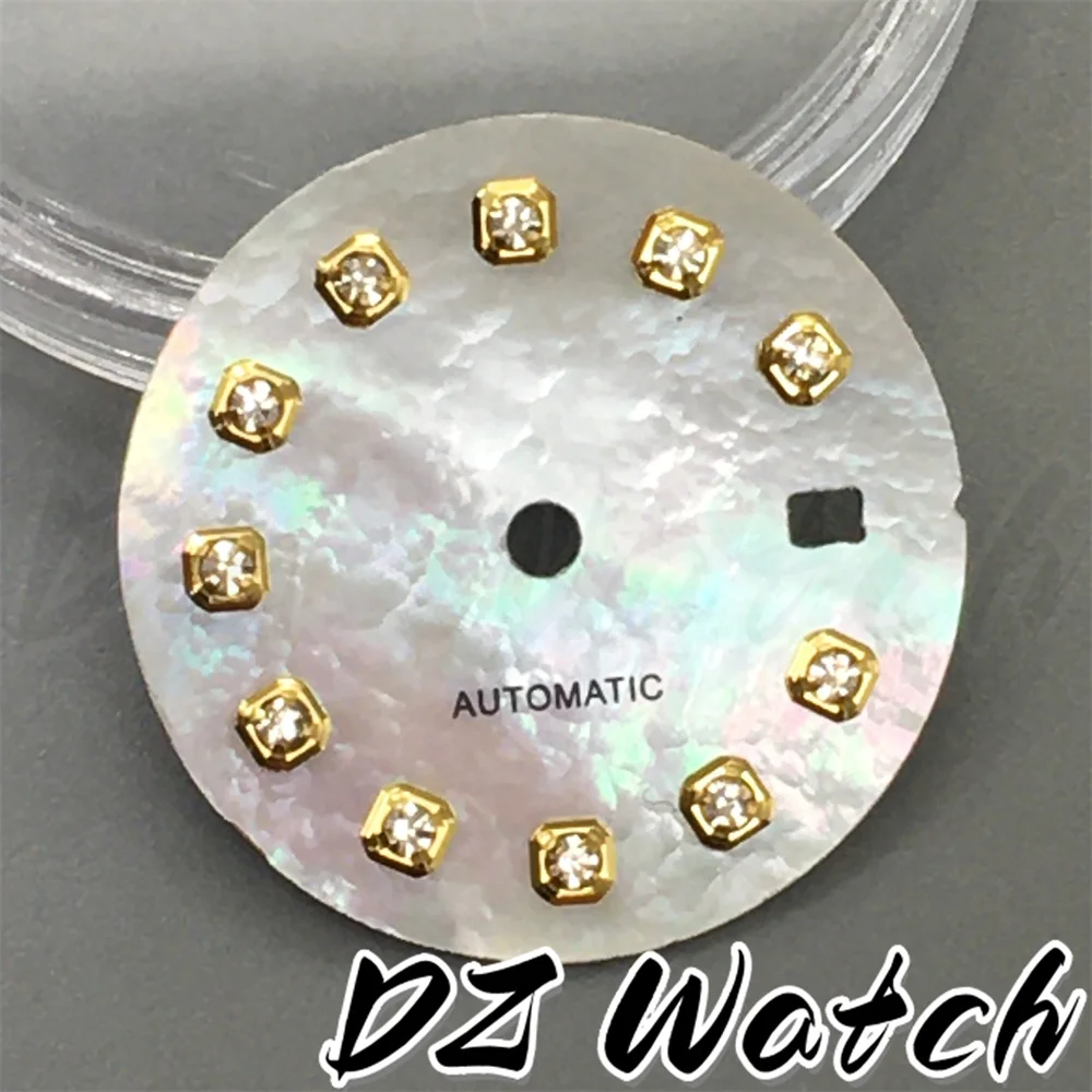 Stunning 20.5mm Multicolor Sunburst Watch Dial with Diamond Markers and Date Window