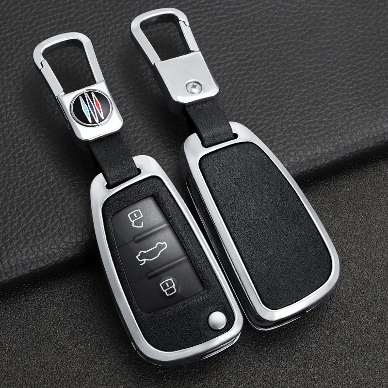 Автомобильный ключ из цинкового сплава для Chery ARRIZO7 E3 E5 A3 A5 Tiggo 2 3 5 3X Fulwin2 Eastar, 3 кнопки, БЕСКЛЮЧЕВОЙ защитный чехол, аксессуары