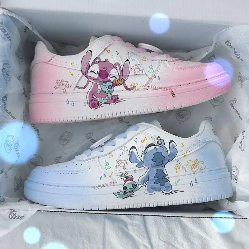 Anime Lilo & Stitch Sportschuhe Kawaii Stich Mädchen Freizeit schuhe