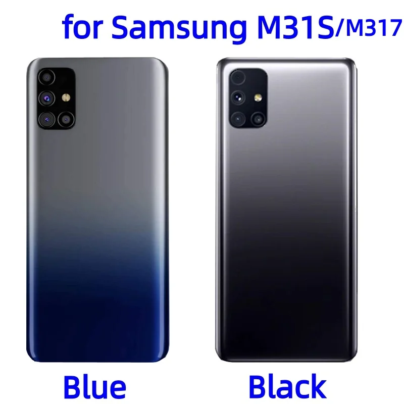 삼성 갤럭시 M31 M31S SM-M315 M315F M317 M317F 배터리 커버 케이스 배터리 하우징 수리 부품 뒷면 커버
