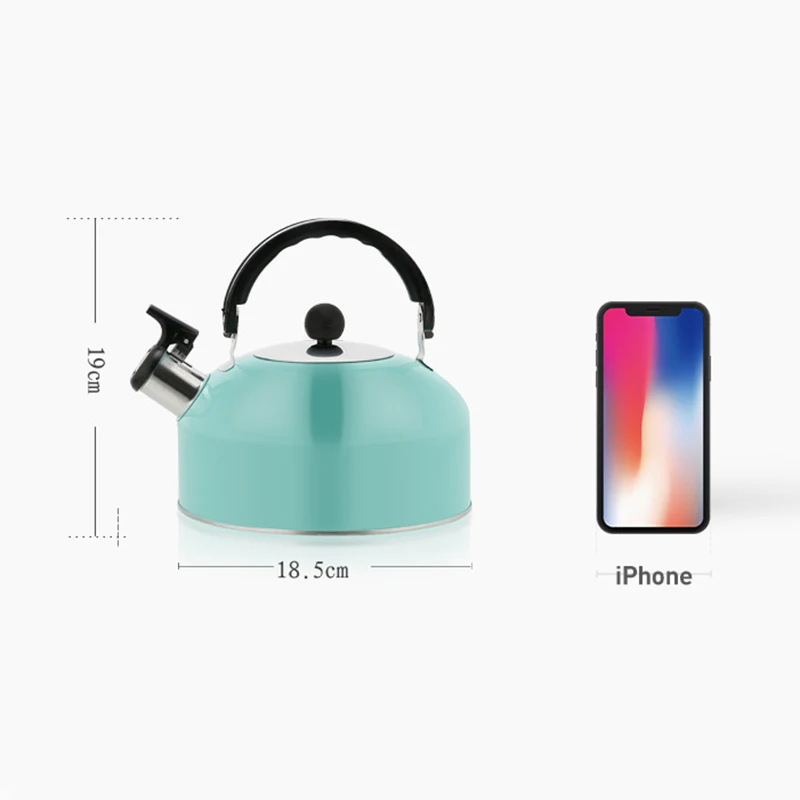 3L Stainless Steel Whistling Tea Kettle Food Grade Tea Pot For Make Boil Water Compatible With Gas Stoves Induction Cooker whistling teapot tea kettle