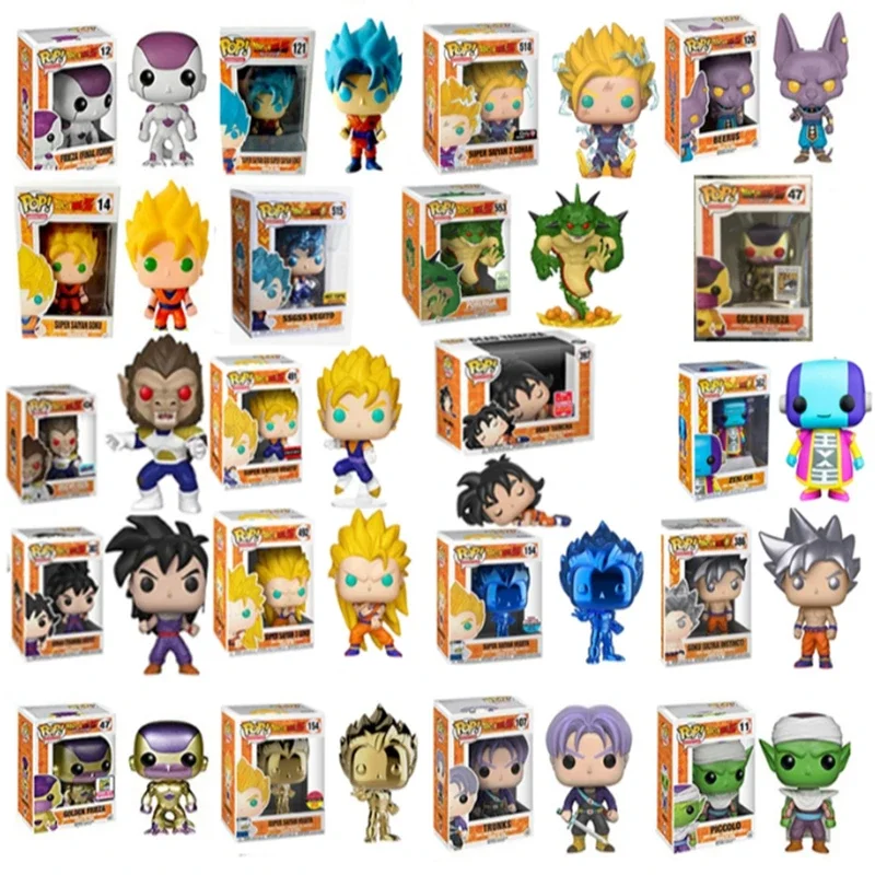 Funko Pop Super Saiyan Broly Ssgss Goku Vegeta Trunks Gohan Piccolo Frieza Great Ape Beerus Action Toy Vinyl Action Figure Toys
