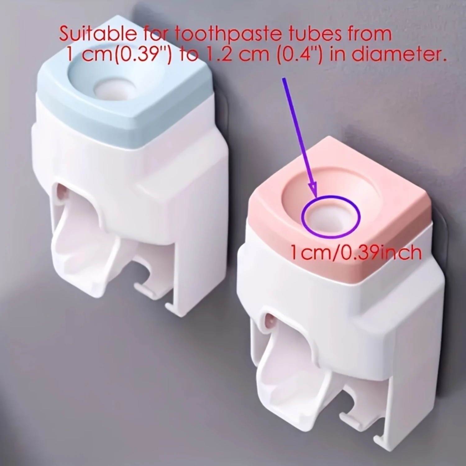 1pc Wall-mounted Automatic Toothpaste Dispenser-Convenient Squeezer, Spacious Toothbrush Holder, Compact Bathroom Organizer &