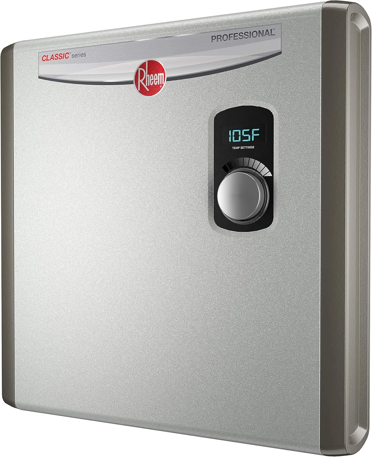 24 24kW 240V Electric Tankless Water Heater, Gray