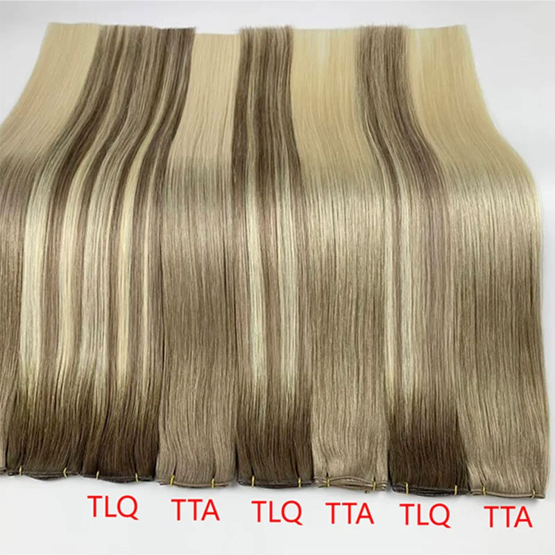 30inch Genius Weft Invisible Straight Indian Remy Hair Extensions 100G/package Human Virgin Hair Bundles For Women Weaves