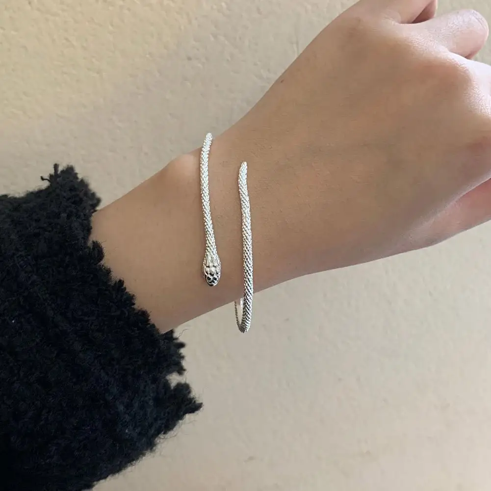 Small And Versatile Snake Bracelets  Minimalist Design Version  Red Eyed Snake  Adjustable Bracelet  High Quality Texture Bracel 4
