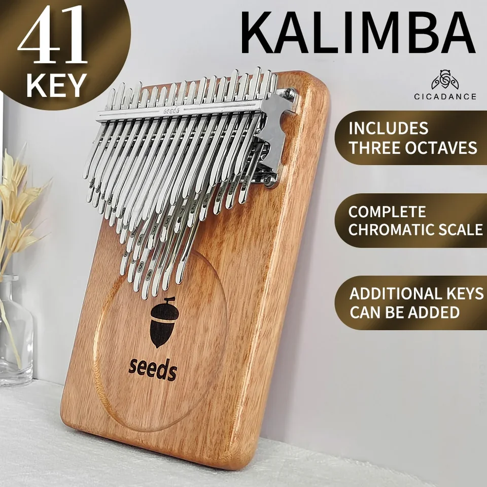 Chromatic Kalimba 41 Keys Thumb Piano C Tone Professional Calimba Solid  Wood Keyboard Musical Instruments Mbira Christmas Gift - AliExpress