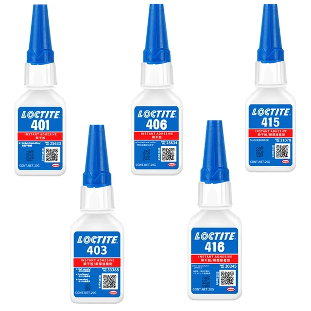 20g 50g 500g English label Loctite 401 Instant Adhesive Bottle Stronger  Super Glue Multi-Purpose Glue