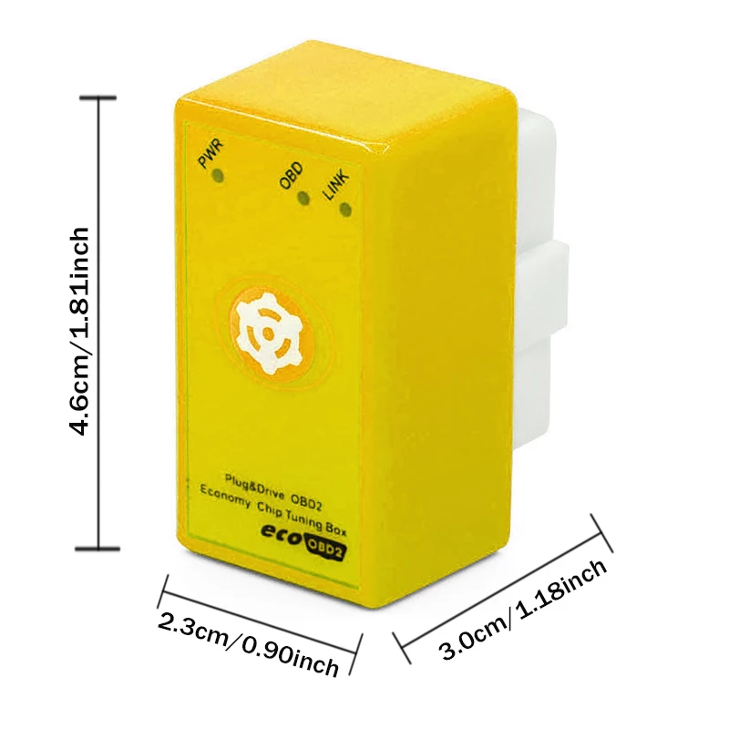 Fuel Saver Power Prog Nitro OBD2 EcoOBD2 Double PCB ECU Chip Tuning Box NitroOBD2 For Benzine For Cars 15% Fuel Save More Power