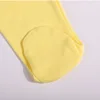 3Pcs Sets Baby Pants 0 To 12 Months Boys Girls Cotton Leggings Pants Solid Color Bind Foot Elastic Waist Trousers Baby Outfits 4
