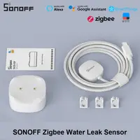 SONOFF SNZB-05P Zigbee Smart Water Leak Sensor Leaking&Dripping Detection Real-time Alert Smart Scence Via EWeLink Alexa Google