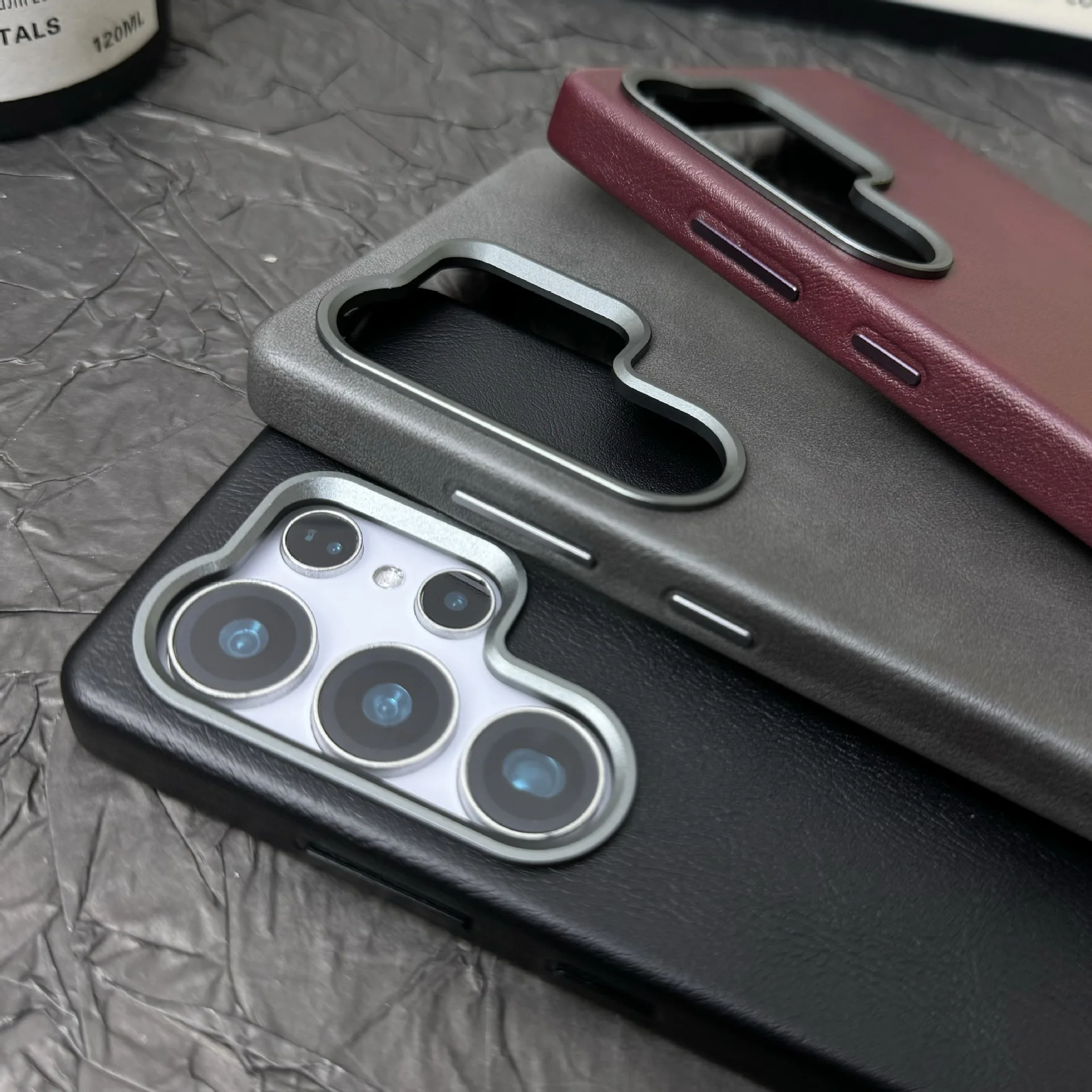 Anel magnético integrado Samsung couro retrô