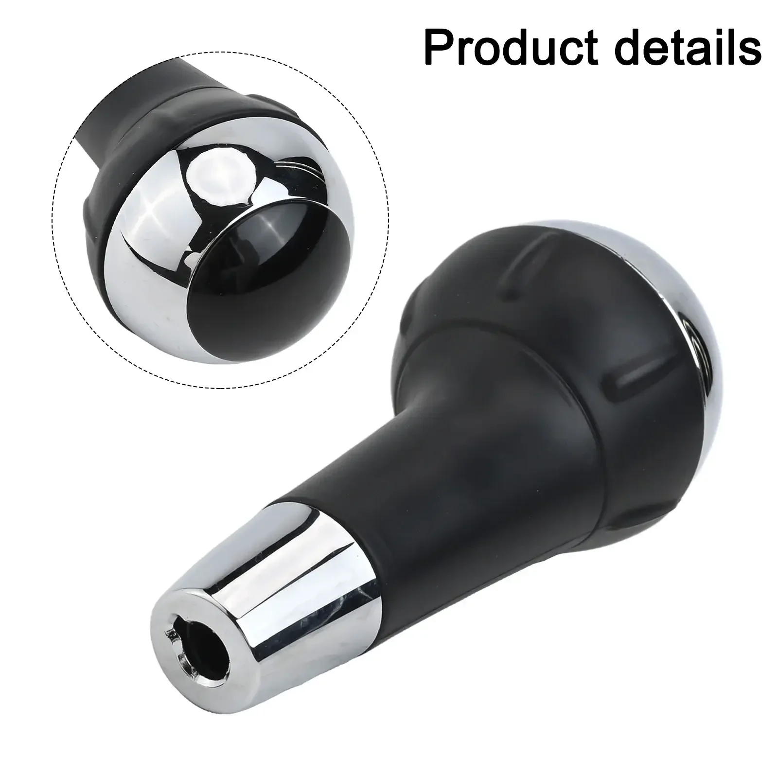 Chrome Silver Shift Knob Automatic Shift Knob Easy Installation Effortless Gear Changes For FIAT 500 2012-
