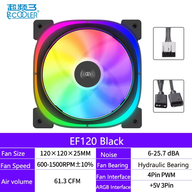 Fans Computer Pccooler 120mm Computer Case Fans Cooler 120mm
