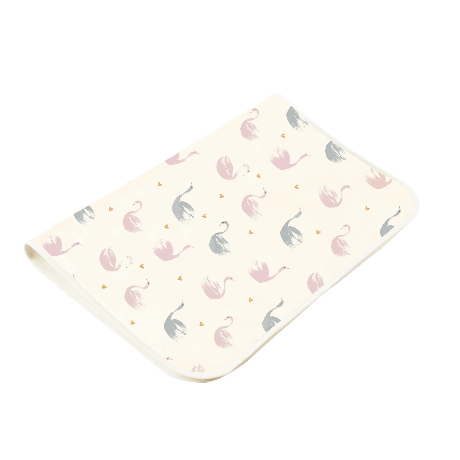 Reversible Waterproof & Breathable Children's Crib Sheet with Washable Infant Urinary Pad