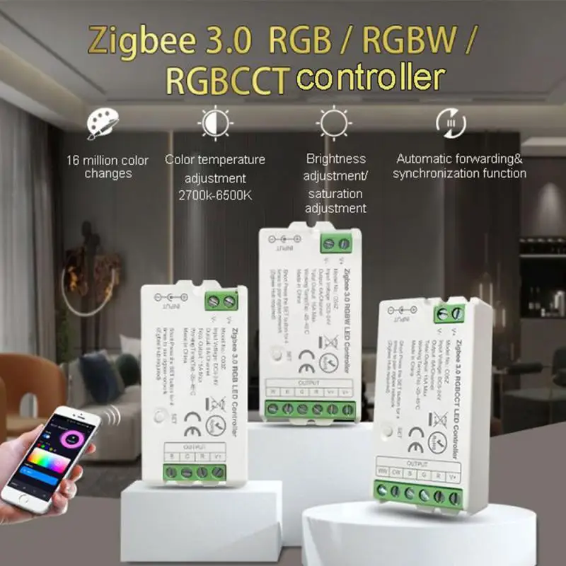 

Настраиваемое освещение беспроводной контроль Rgbcct легкая настройка бесшовная интеграция умный дом улучшенное удобство Rgbw