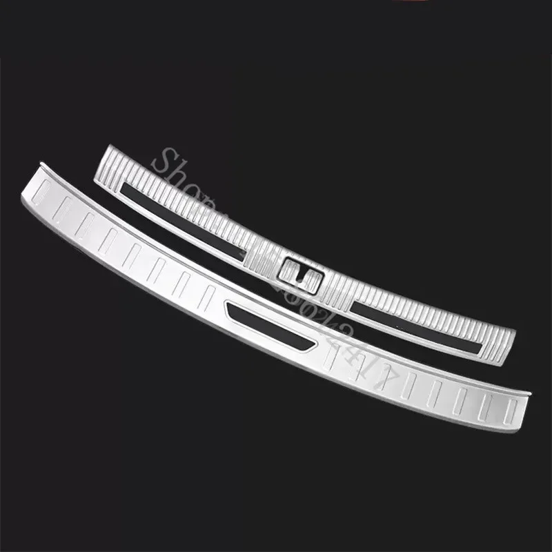 폭스바겐 티구안 MK2 2017 2018 2019-2024 리어 문짝 범퍼 보호대 실 플레이트, 트렁크 트레드 플레이트 트림, 자동차 액세서리