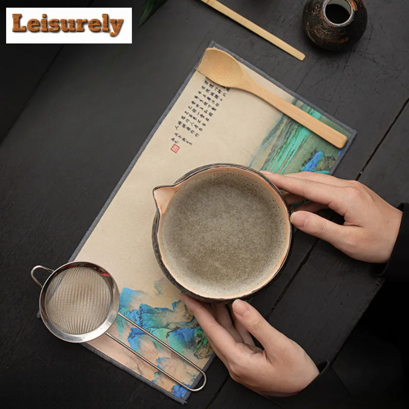 8PCS Japanese Power Yin Matcha Set Safe Bamboo Whisk Teaspoon Tea Sets Whisk Stand Beverage Shop Tea-making Tools Accessories