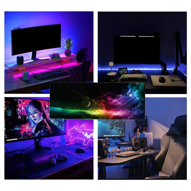 

Gaming Mouse Pad Computer Anime Mousepad Office Soft Gaming Laptop Mouse Mats,Brown-Multicolor