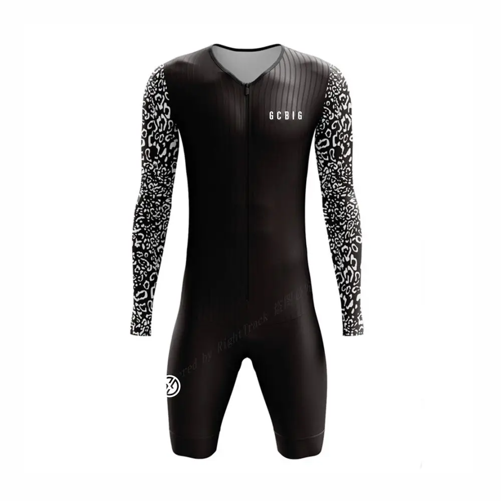GG Black Road Aero Triathlon Suit Mens Bodysuit Ciclismo Mtb One Piece Bicycle Sets Jumpsuit Culotte Hombre Thick Pad Cycling Jersey Cycling Suit Sports Bodysuit