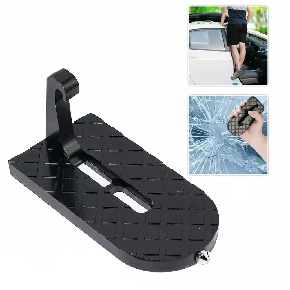 Auto assist pedal Door Car Roof Rack Step Universal Latch Hook Auxiliary Walking Car Foot Pedal Aluminium Alloy Safety Hammer car accessories car pedals car roof rack step