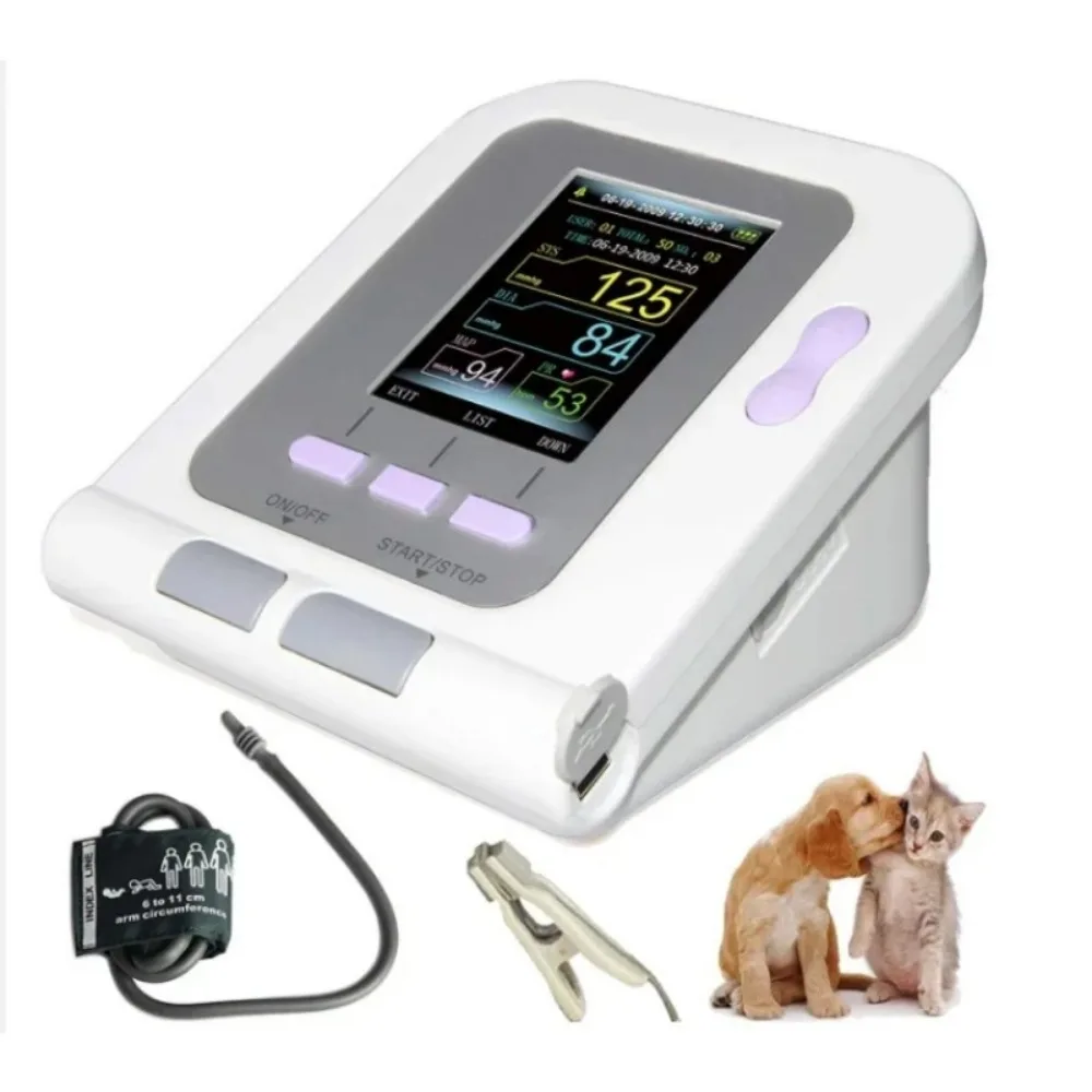 CONTEC08A-VET Veterinary Blood Pressure Monitor NIBP Machine BP Monitor Digital Animal PC Software Color Lcd