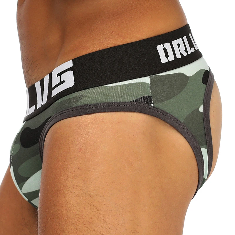 Male Underwear Male Lingerie Mens Jockstraps Camouflage Cotton