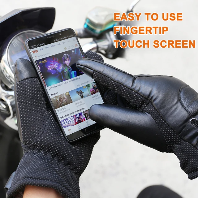 Labor Protection Heated Full Finger Mittens Touch Screen USB Electric Heating Gloves Windproof Constant Temperature for Hiking 4