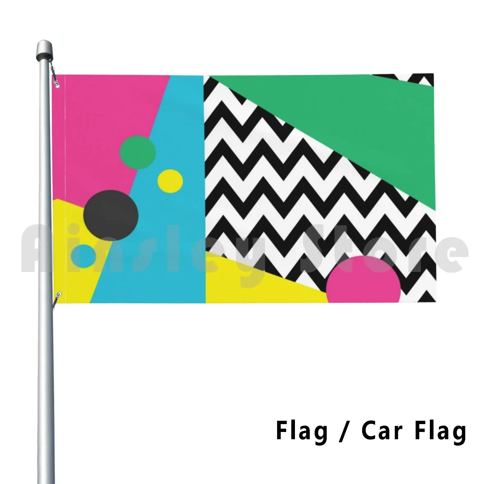 Anni '90 Retro Arcade Pattern Outdoor Decor Flag Car Flag Anni '90 Retro Arcade Old Vintage Funny Anni '70 Cool Colorful Hipster