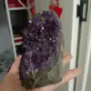 Natural Amethyst Geode Quartz Cluster Crystal Specimen Energy Healing 5