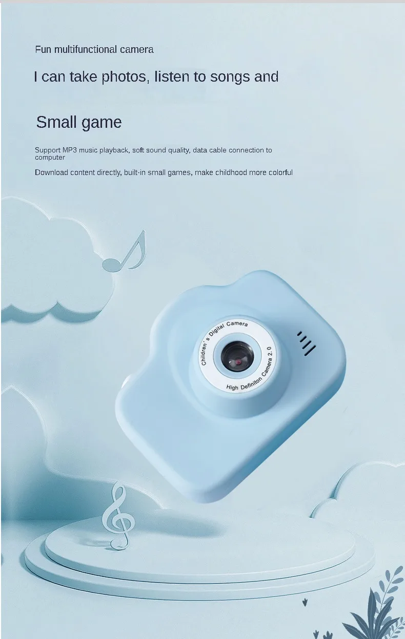 S0448f6638b144ab392d7e088f1828052q Children 1080P HD Digital Camera Toys Instant Print for Kids Thermal Print Camera Instant Print Photo Video With 32G Memory Card