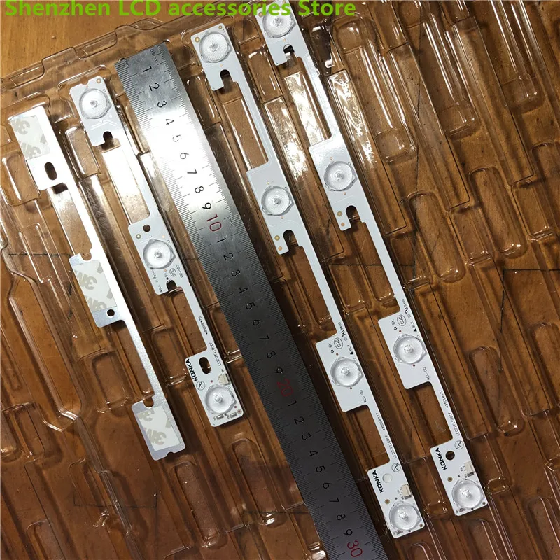 

8piece/lot FOR Konka led32f1100cf LED32F1160CF 32 inch LCD backlight bar 35018475 3501847 4PCS=3lights and 4PCS=4lights 3V